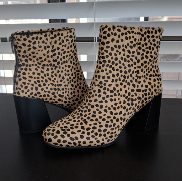 🛍️ Cheetah Calf Hair Short Boots - Picture 5 of 6